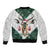 South Africa Springboks Christmas Bomber Jacket Bokke Santa - Geseende Kersfees - Wonder Print Shop