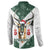 South Africa Springboks Christmas Button Sweatshirt Bokke Santa - Geseende Kersfees - Wonder Print Shop