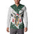 South Africa Springboks Christmas Button Sweatshirt Bokke Santa - Geseende Kersfees - Wonder Print Shop