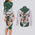 South Africa Springboks Christmas Couples Matching Long Sleeve Bodycon Dress and Long Sleeve Button Shirt Bokke Santa - Geseende Kersfees - Wonder Print Shop