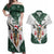 South Africa Springboks Christmas Couples Matching Off Shoulder Maxi Dress and Hawaiian Shirt Bokke Santa - Geseende Kersfees - Wonder Print Shop