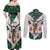 South Africa Springboks Christmas Couples Matching Off Shoulder Maxi Dress and Long Sleeve Button Shirt Bokke Santa - Geseende Kersfees - Wonder Print Shop