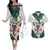 South Africa Springboks Christmas Couples Matching Off The Shoulder Long Sleeve Dress and Hawaiian Shirt Bokke Santa - Geseende Kersfees - Wonder Print Shop