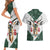 South Africa Springboks Christmas Couples Matching Short Sleeve Bodycon Dress and Hawaiian Shirt Bokke Santa - Geseende Kersfees - Wonder Print Shop