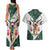 South Africa Springboks Christmas Couples Matching Tank Maxi Dress and Hawaiian Shirt Bokke Santa - Geseende Kersfees - Wonder Print Shop