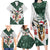 South Africa Springboks Christmas Family Matching Long Sleeve Bodycon Dress and Hawaiian Shirt Bokke Santa - Geseende Kersfees - Wonder Print Shop