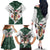 South Africa Springboks Christmas Family Matching Off The Shoulder Long Sleeve Dress and Hawaiian Shirt Bokke Santa - Geseende Kersfees - Wonder Print Shop