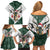 South Africa Springboks Christmas Family Matching Off Shoulder Short Dress and Hawaiian Shirt Bokke Santa - Geseende Kersfees - Wonder Print Shop