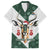 South Africa Springboks Christmas Family Matching Short Sleeve Bodycon Dress and Hawaiian Shirt Bokke Santa - Geseende Kersfees - Wonder Print Shop