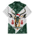 South Africa Springboks Christmas Family Matching Short Sleeve Bodycon Dress and Hawaiian Shirt Bokke Santa - Geseende Kersfees - Wonder Print Shop