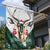 South Africa Springboks Christmas Garden Flag Bokke Santa - Geseende Kersfees - Wonder Print Shop