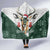 South Africa Springboks Christmas Hooded Blanket Bokke Santa - Geseende Kersfees