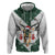 South Africa Springboks Christmas Hoodie Bokke Santa - Geseende Kersfees - Wonder Print Shop