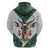 South Africa Springboks Christmas Hoodie Bokke Santa - Geseende Kersfees - Wonder Print Shop