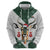 South Africa Springboks Christmas Hoodie Bokke Santa - Geseende Kersfees - Wonder Print Shop