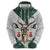 South Africa Springboks Christmas Hoodie Bokke Santa - Geseende Kersfees - Wonder Print Shop