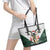 South Africa Springboks Christmas Leather Tote Bag Bokke Santa - Geseende Kersfees - Wonder Print Shop