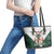 South Africa Springboks Christmas Leather Tote Bag Bokke Santa - Geseende Kersfees - Wonder Print Shop