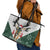 South Africa Springboks Christmas Leather Tote Bag Bokke Santa - Geseende Kersfees - Wonder Print Shop