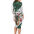 South Africa Springboks Christmas Long Sleeve Bodycon Dress Bokke Santa - Geseende Kersfees - Wonder Print Shop