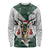 South Africa Springboks Christmas Long Sleeve Shirt Bokke Santa - Geseende Kersfees - Wonder Print Shop