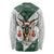 South Africa Springboks Christmas Long Sleeve Shirt Bokke Santa - Geseende Kersfees - Wonder Print Shop