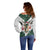 South Africa Springboks Christmas Off Shoulder Sweater Bokke Santa - Geseende Kersfees - Wonder Print Shop