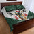 South Africa Springboks Christmas Quilt Bed Set Bokke Santa - Geseende Kersfees