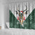 South Africa Springboks Christmas Shower Curtain Bokke Santa - Geseende Kersfees