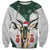 South Africa Springboks Christmas Sweatshirt Bokke Santa - Geseende Kersfees