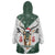 South Africa Springboks Christmas Wearable Blanket Hoodie Bokke Santa - Geseende Kersfees