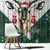 South Africa Springboks Christmas Window Curtain Bokke Santa - Geseende Kersfees