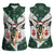 South Africa Springboks Christmas Women Sleeveless Polo Shirt Bokke Santa - Geseende Kersfees