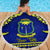 Personalised Fiji Natabua High School Beach Blanket Fijian Tapa Pattern - Wonder Print Shop