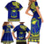 Personalised Fiji Natabua High School Family Matching Short Sleeve Bodycon Dress and Hawaiian Shirt Fijian Tapa Pattern - Wonder Print Shop