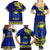 Personalised Fiji Natabua High School Family Matching Summer Maxi Dress and Hawaiian Shirt Fijian Tapa Pattern - Wonder Print Shop