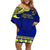 Personalised Fiji Natabua High School Off Shoulder Short Dress Fijian Tapa Pattern - Wonder Print Shop