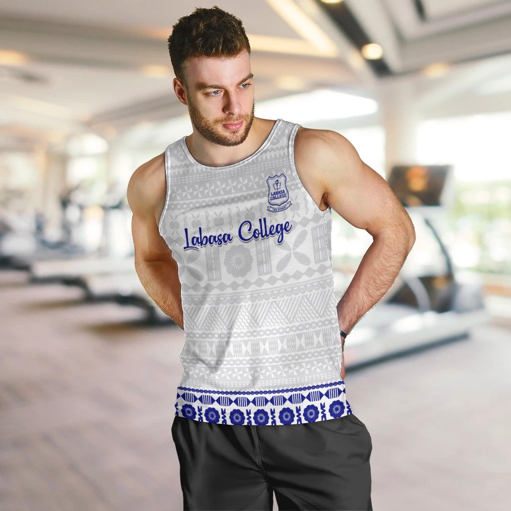 Personalised Fiji Labasa College Men Tank Top Fijian Tapa Pattern - Wonder Print Shop