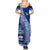 Personalised Fiji Queen Victoria School Summer Maxi Dress Fijian Tapa Pattern - Wonder Print Shop