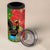 Portugal Christmas 4 in 1 Can Cooler Tumbler Barcelos Rooster Mix Azulejo Pattern - Feliz Natal - Wonder Print Shop