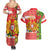 Portugal Christmas Couples Matching Summer Maxi Dress and Hawaiian Shirt Barcelos Rooster Mix Azulejo Pattern - Feliz Natal - Wonder Print Shop