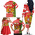 Portugal Christmas Family Matching Off The Shoulder Long Sleeve Dress and Hawaiian Shirt Barcelos Rooster Mix Azulejo Pattern - Feliz Natal - Wonder Print Shop