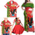 Portugal Christmas Family Matching Off Shoulder Maxi Dress and Hawaiian Shirt Barcelos Rooster Mix Azulejo Pattern - Feliz Natal - Wonder Print Shop