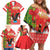 Portugal Christmas Family Matching Off Shoulder Short Dress and Hawaiian Shirt Barcelos Rooster Mix Azulejo Pattern - Feliz Natal - Wonder Print Shop