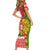 Portugal Christmas Family Matching Short Sleeve Bodycon Dress and Hawaiian Shirt Barcelos Rooster Mix Azulejo Pattern - Feliz Natal - Wonder Print Shop