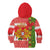 Portugal Christmas Kid Hoodie Barcelos Rooster Mix Azulejo Pattern - Feliz Natal - Wonder Print Shop