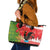 Portugal Christmas Leather Tote Bag Barcelos Rooster Mix Azulejo Pattern - Feliz Natal - Wonder Print Shop