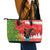 Portugal Christmas Leather Tote Bag Barcelos Rooster Mix Azulejo Pattern - Feliz Natal - Wonder Print Shop