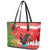 Portugal Christmas Leather Tote Bag Barcelos Rooster Mix Azulejo Pattern - Feliz Natal - Wonder Print Shop