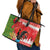 Portugal Christmas Leather Tote Bag Barcelos Rooster Mix Azulejo Pattern - Feliz Natal - Wonder Print Shop